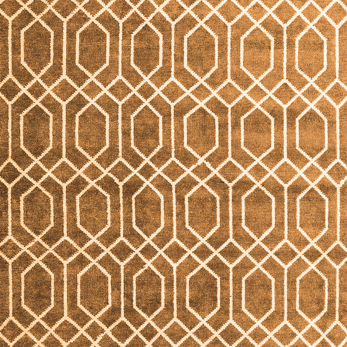 Abstract Orange Contemporary Rug, con2085org