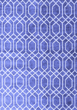 Abstract Blue Contemporary Rug, con2085blu