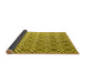 Sideview of Abstract Yellow Contemporary Rug, con2085yw