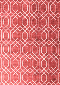 Abstract Red Contemporary Rug, con2085red