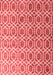 Abstract Red Contemporary Area Rugs