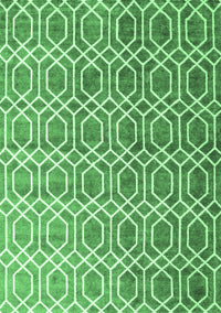 Abstract Emerald Green Contemporary Rug, con2085emgrn