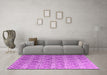 Machine Washable Abstract Pink Contemporary Rug in a Living Room, wshcon2085pnk