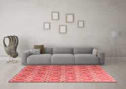 Contemporary Red Washable Rugs