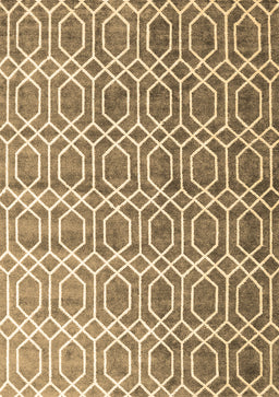 Abstract Brown Contemporary Rug, con2085brn