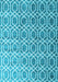 Abstract Light Blue Contemporary Rug, con2085lblu