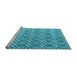 Sideview of Machine Washable Abstract Light Blue Contemporary Rug, wshcon2085lblu