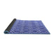 Sideview of Abstract Blue Contemporary Rug, con2085blu