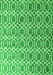 Abstract Green Contemporary Rug, con2085grn