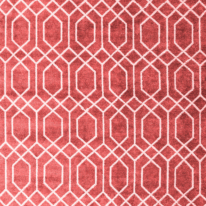 Machine Washable Abstract Red Contemporary Rug, wshcon2085red