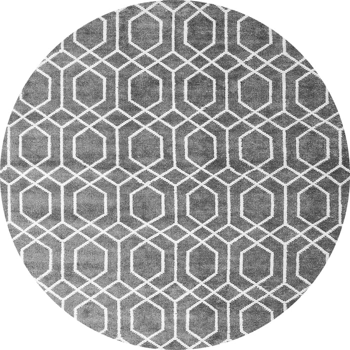 Machine Washable Abstract Gray Contemporary Rug, wshcon2085gry