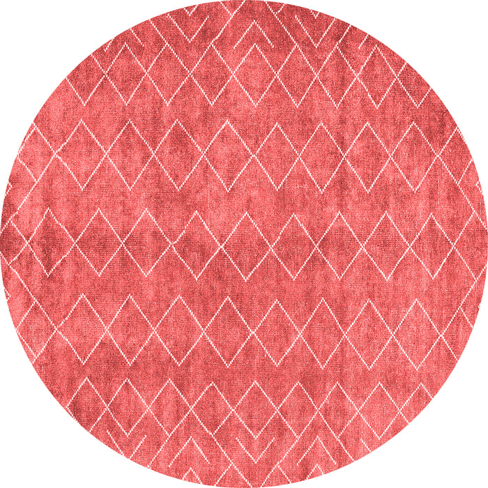 Machine Washable Abstract Red Contemporary Rug, wshcon2086red
