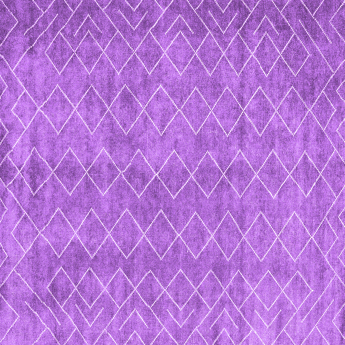 Square Abstract Purple Contemporary Rug, con2086pur