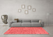 Contemporary Red Washable Rugs