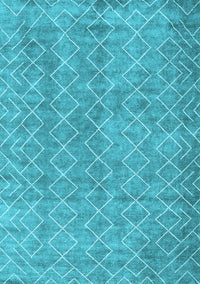 Abstract Light Blue Contemporary Rug, con2086lblu