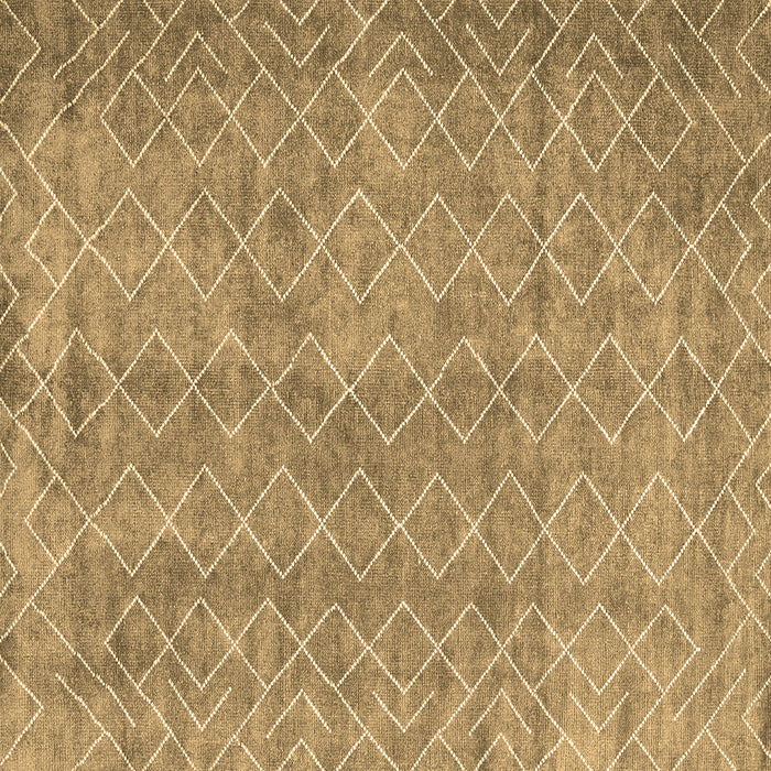 Square Machine Washable Abstract Brown Contemporary Rug, wshcon2086brn