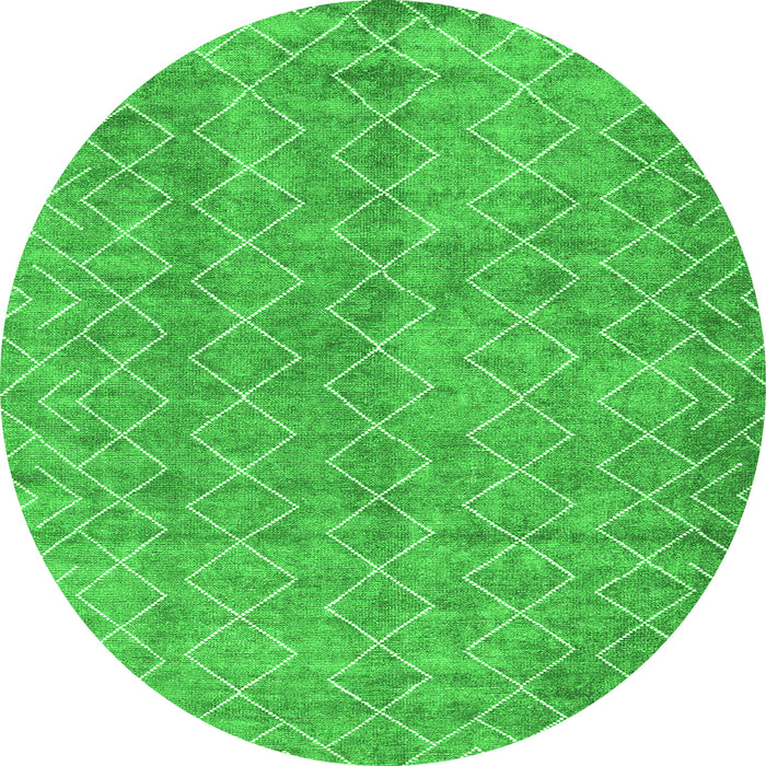 Machine Washable Abstract Green Contemporary Area Rugs, wshcon2086grn