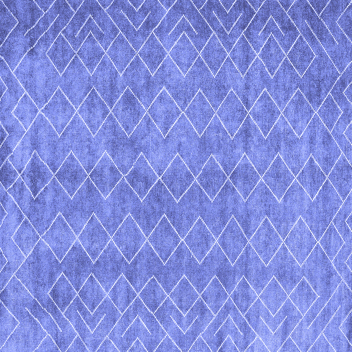 Square Machine Washable Abstract Blue Contemporary Rug, wshcon2086blu