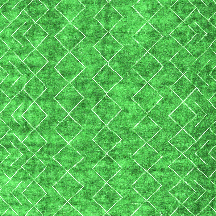 Abstract Green Contemporary Rug, con2086grn