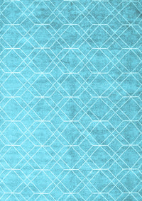 Abstract Light Blue Contemporary Rug, con2087lblu