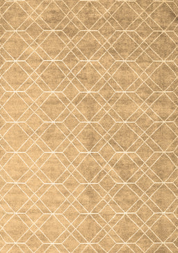 Abstract Brown Contemporary Rug, con2087brn