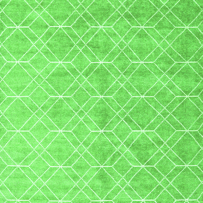 Abstract Green Contemporary Rug, con2087grn