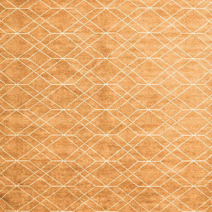 Serging Thickness of Abstract Orange Contemporary Rug, con2087org
