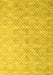 Abstract Yellow Contemporary Rug, con2087yw