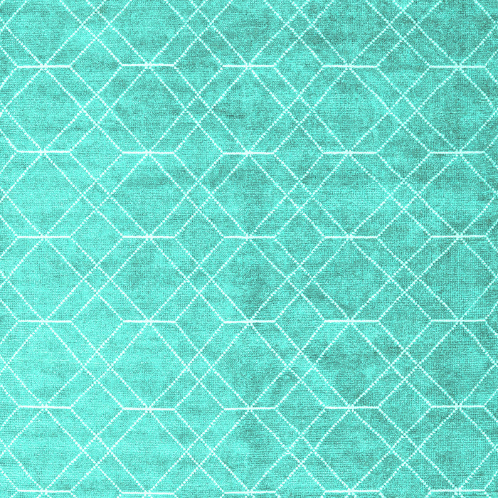 Machine Washable Abstract Turquoise Contemporary Area Rugs, wshcon2087turq