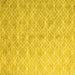 Square Abstract Yellow Contemporary Rug, con2087yw