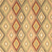 Square Southwestern Brown Country Rug, con2088brn