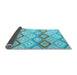 Sideview of Southwestern Light Blue Country Rug, con2088lblu