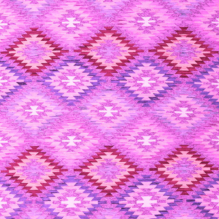 Machine Washable Southwestern Pink Country Rug, wshcon2088pnk