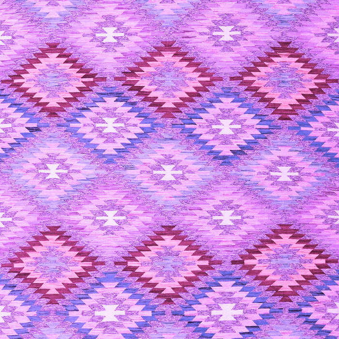 Machine Washable Southwestern Purple Country Area Rugs, wshcon2088pur