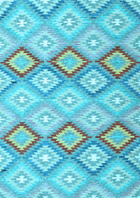 Southwestern Light Blue Country Rug, con2088lblu