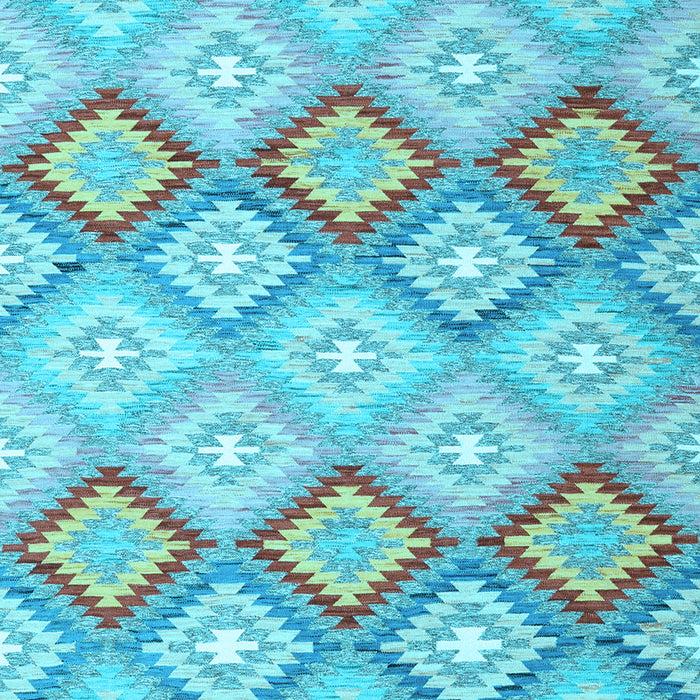 Southwestern Light Blue Country Rug, con2088lblu