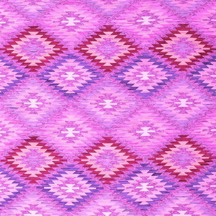 Machine Washable Southwestern Pink Country Rug, wshcon2089pnk