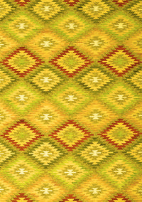 Southwestern Yellow Country Rug, con2089yw