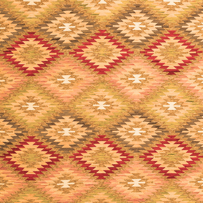 Serging Thickness of Machine Washable Southwestern Orange Country Area Rugs, wshcon2089org
