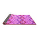 Sideview of Southwestern Pink Country Rug, con2089pnk