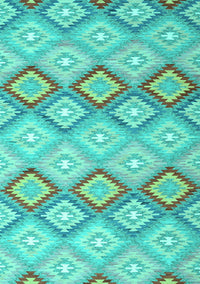 Southwestern Turquoise Country Rug, con2089turq