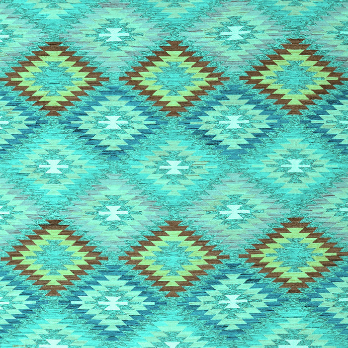 Southwestern Turquoise Country Rug, con2089turq