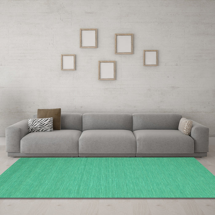 Machine Washable Abstract Light Blue Contemporary Rug in a Living Room, wshcon208lblu