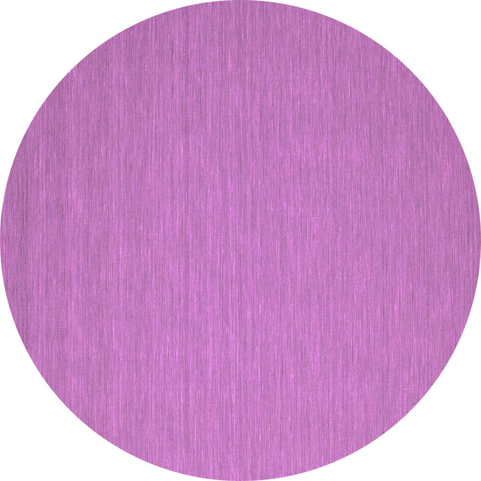 Round Machine Washable Abstract Purple Contemporary Area Rugs, wshcon208pur