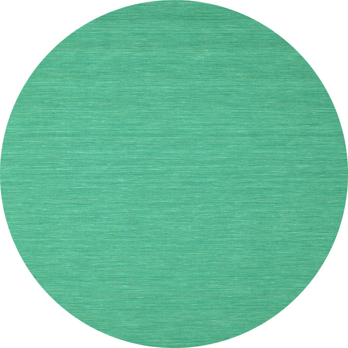 Round Abstract Light Blue Contemporary Rug, con208lblu