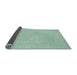 Thickness of Contemporary Blue Green Modern Rug, con209