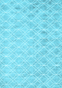 Abstract Light Blue Contemporary Rug, con2090lblu