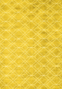 Abstract Yellow Contemporary Rug, con2090yw