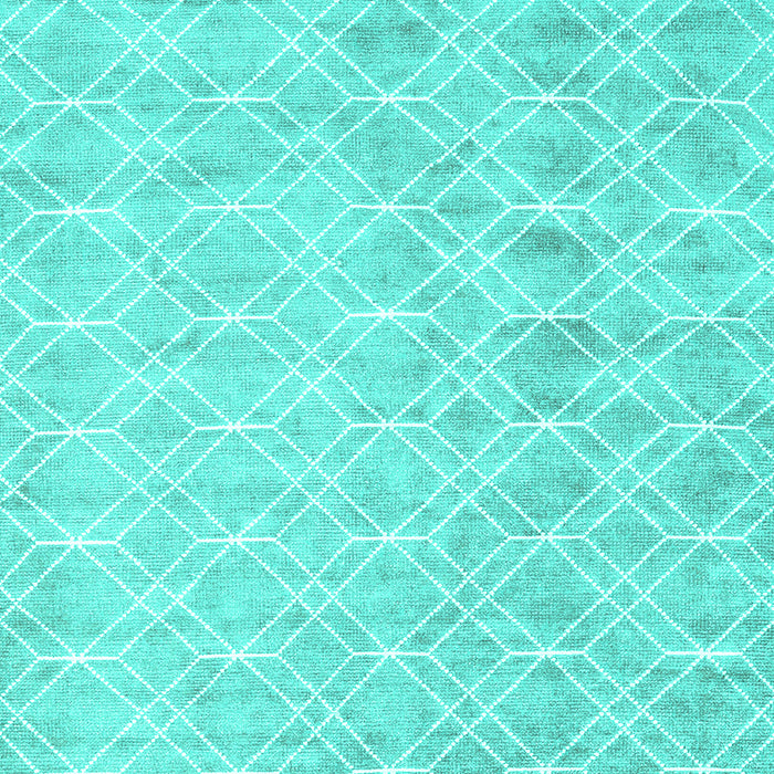 Machine Washable Abstract Turquoise Contemporary Area Rugs, wshcon2090turq