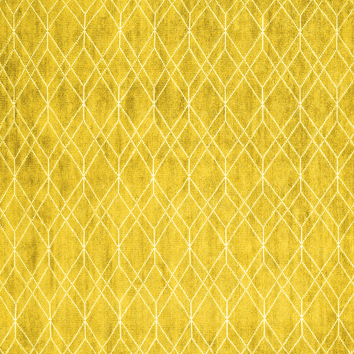 Square Abstract Yellow Contemporary Rug, con2090yw